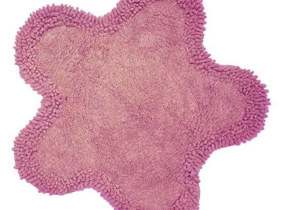 Ταπέτο Μπάνιου Μαργαρίτα Pink Viopros 50 x 50cm 100% Βαμβάκι