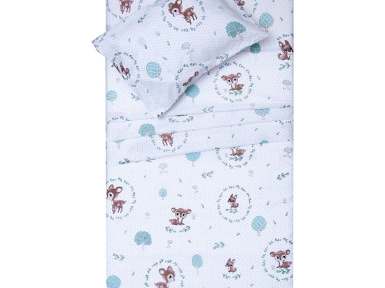 Πάπλωμα Βρεφικό Μπάμπι White Viopros 120x160cm 100% Βαμβάκι