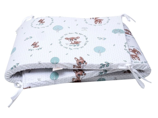Πάντα Κούνιας Μπάμπι White Viopros 40x165cm 100% Βαμβάκι