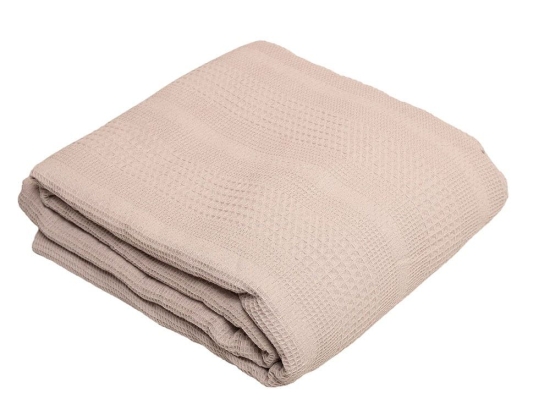 Κουβέρτα Βρεφική Αλέξα Πικέ Linen Viopros Αγκαλιάς 80x110cm 100% Βαμβάκι