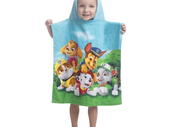 Πόντσο Βελουτέ Paw Patrol 21 Turquoise Viopros