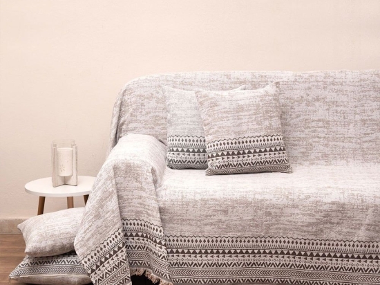 Ριχτάρι 3021 Beige Viopros Τετραθέσιο 180x320cm 100% Βαμβάκι