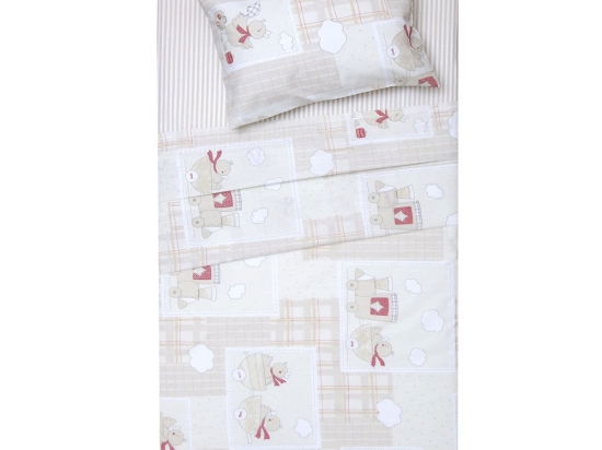 Πάπλωμα Βρεφικό Κρις Beige Viopros 120x160cm 100% Βαμβάκι