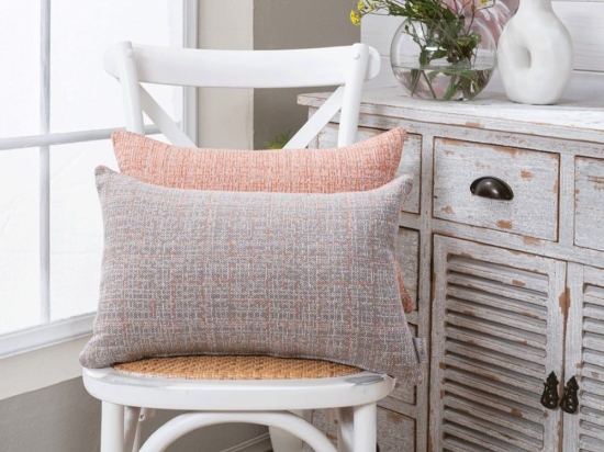 Μαξιλάρι Διακοσμητικό (Με Γέμιση) Noto 15 Orange Teoran 30X50 Βαμβάκι-Πολυέστερ