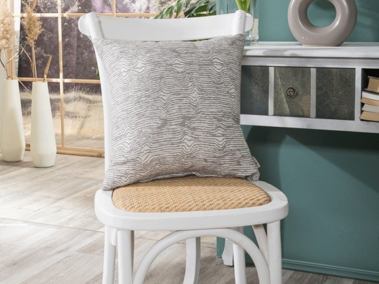 Μαξιλαροθήκη Διακοσμητική Anzio 03 Greige Teoran 43X43 Βαμβάκι-Πολυέστερ
