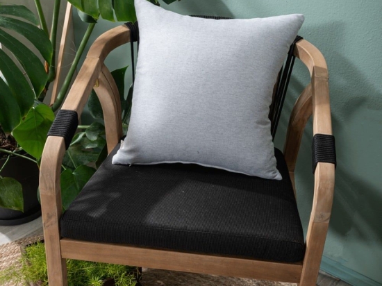 Μαξιλαροθήκη Διακοσμητική Ostia 04 Grey Teoran 43X43 Βαμβάκι-Πολυέστερ