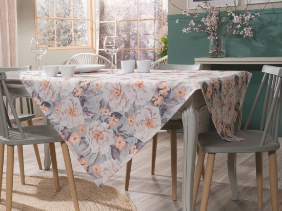 Καρέ Novelda Multi Teoran 90X90cm Βαμβάκι-Πολυέστερ