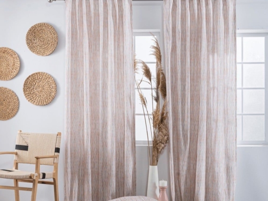 Κουρτίνα Elda Multi Teoran 140x275 Βαμβάκι-Πολυέστερ