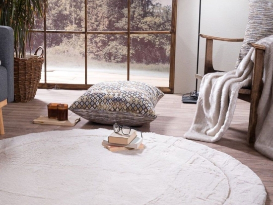 Χαλί Floor 02 Ecru Teoran 160X160 Round