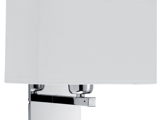 Φωτιστικό Τοίχου-Απλίκα Toby 4057700 W220 White Viokef Μέταλλο,Ύφασμα