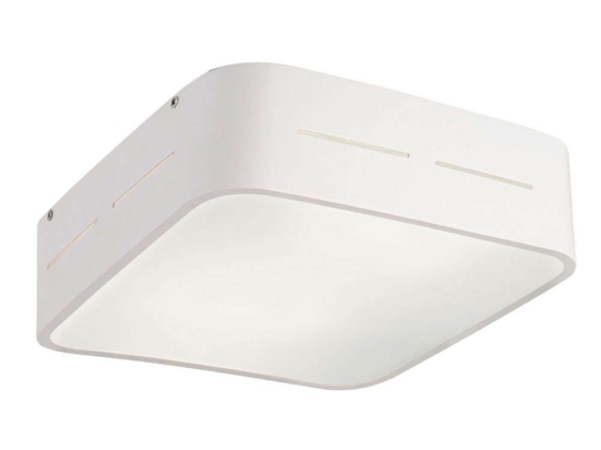 Φωτιστικό Οροφής - Πλαφονιέρα 280X280 Terry 4104200 White Viokef Αλουμίνιο,Γυαλί