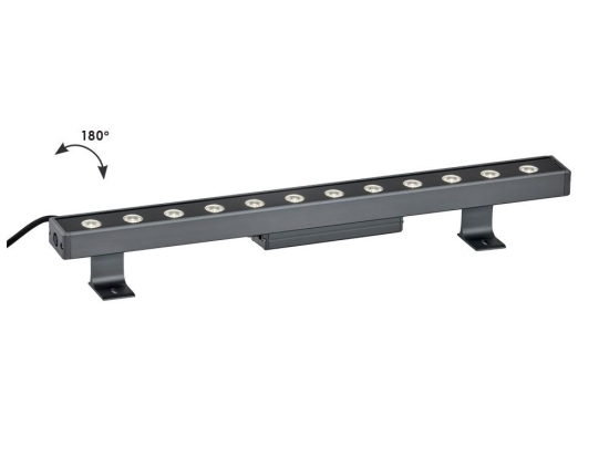 Προβολέας Γραμμικός Wall Washer Marvel 4187200 LED 36W 3200K 1548Lm 100x6,3cm Dark Grey Viokef