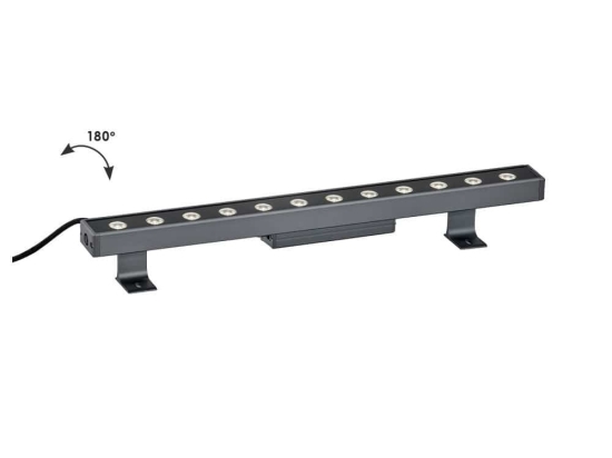 Προβολέας Γραμμικός Wall Washer Marvel 4187300 LED 14W 3200K 635Lm 60x6,3cm Dark Grey Viokef