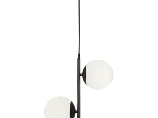 Φωτιστικό Οροφής Anouk 4233300 Black-White Viokef Μέταλλο,Γυαλί