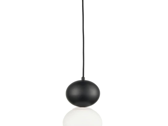 Φωτιστικό Οροφής Stone 4236800 D180 Black Viokef Μέταλλο,Γυαλί
