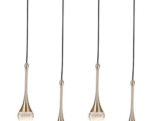 Φωτιστικό Οροφής - Ράγα Star Light 4268600 68x150cm Led 1050Lm 12W 3000K Black-Gold Viokef Αλουμίνιο,Ακρυλικό