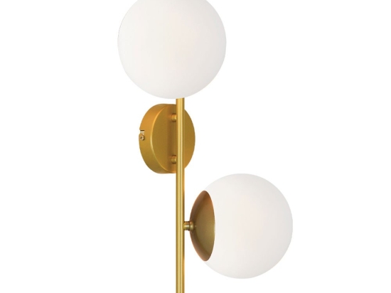 Φωτιστικό Τοίχου - Απλίκα Floris 4260100 E27 Gold Viokef