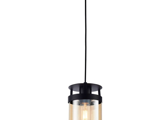 Φωτιστικό Οροφής Betty 4304800 Φ12x150cm 1xE27 40W Amber-Black Viokef