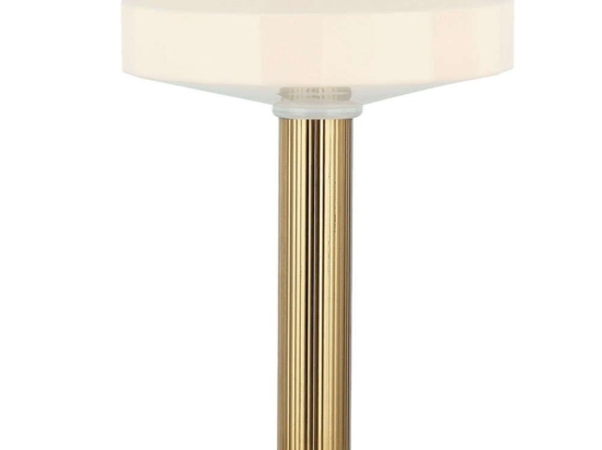 Φωτιστικό Επιτραπέζιο Vivian 4311000 Φ26x37,5cm 1xE27 40W Brass-White Viokef