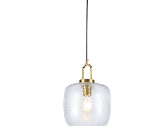 Φωτιστικό Οροφής Oslo 4312200 23x150cm 1xE27 40W Clear-Gold Viokef