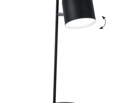 Φωτιστικό Επιτραπέζιο Lina 4312501 15x52cm 1xE27 40W Black Viokef