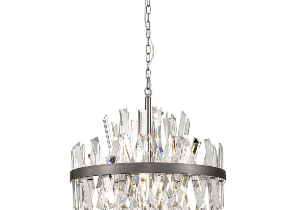 Φωτιστικό Οροφής Veronica 4315200 Φ50x178cm 8xG9 28W Silver Viokef