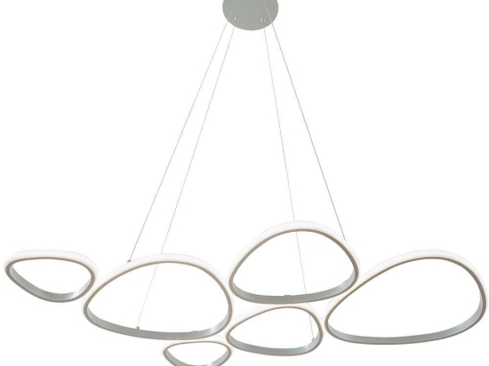 Φωτιστικό Οροφής Helix 4316200 107x120cm Led 4132lm 61W 3000K Silver Viokef