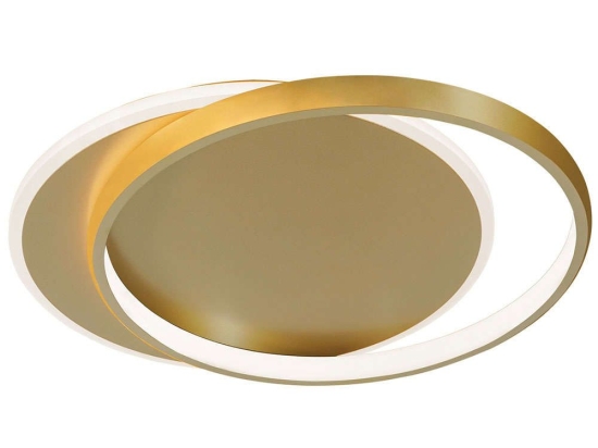 Φωτιστικό Οροφής - Πλαφονιέρα Evelyn 4301902 55x5,5cm Led 3506lm 43W 3000K Gold Viokef