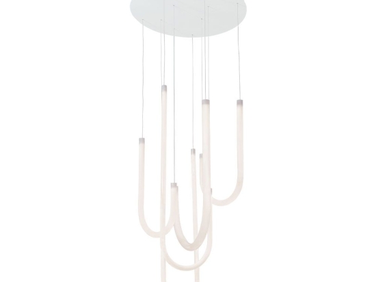 Φωτιστικό Οροφής Κρεμαστό Yvonne 4319300 LED 60W 4454Lm 50x130cm White Viokef