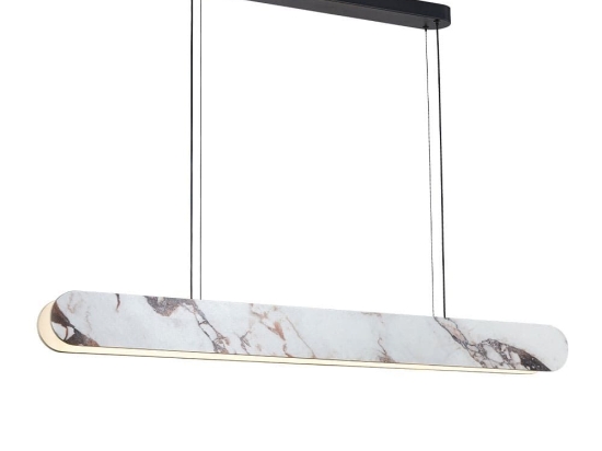 Φωτιστικό Οροφής - Ράγα Alicia 4320400 LED 46W 1342Lm 115x150cm White Marble Effect Viokef