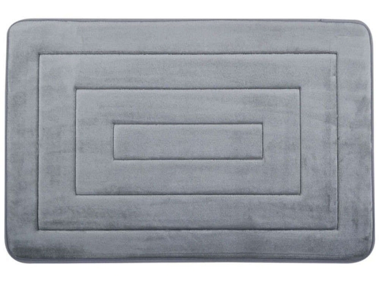 Πατάκι Μπάνιου Memory Foam 827404 50x80cm Grey Ankor 50 X 80 50x80cm Foam