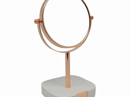 Καθρέπτης Επιτραπέζιος 829729 10x4,5x21cm White-Rose Gold Ankor Πολυέστερ