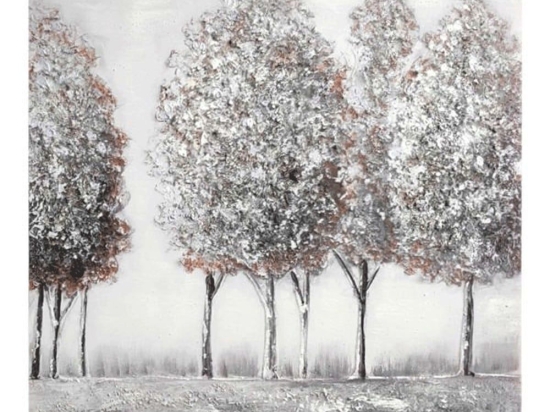 Πίνακας Καμβάς Δέντρα 832484 60x60cm Multi Ankor Τετράγωνοι Καμβάς