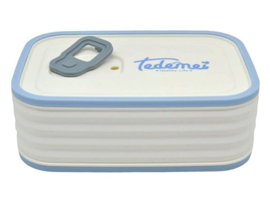 Φαγητοδοχείο 833948 15,5x10,8x5,3cm 580ml White-Light Blue Ankor Πλαστικό