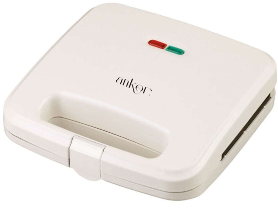 Τοστιέρα 2 Θέσεων 834389 24x23x7,5cm 750W Cream Ankor