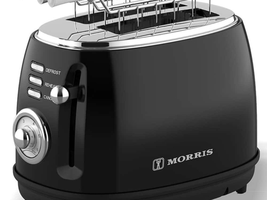 Φρυγανιέρα 2 Θέσεων Retro R20852TSK 850W Black Morris