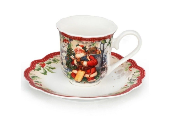 Φλυτζάνι Καφέ Santa Vintage (Σετ 2Τμχ) 760053 90ml Multi Marva