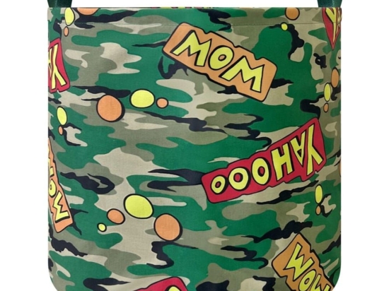 Καλάθι Παιχνιδιών Mimetic 50x45cm Green The Toy Bin Ύφασμα