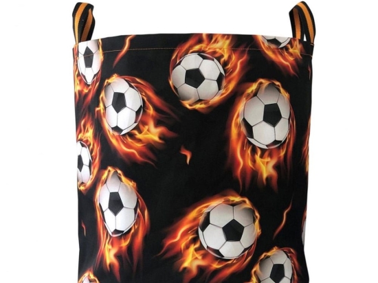 Καλάθι Παιχνιδιών Fireball 50x45cm Black The Toy Bin Ύφασμα