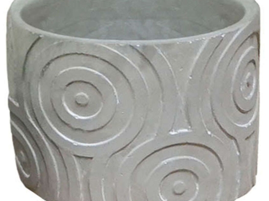 Κασπώ 06-00-21213-3 Φ15,5x13cm Grey Marhome Τσιμέντο