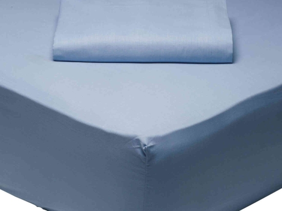 Σεντόνι 1005 Best Colors Ciel Das Home Υπέρδιπλo 230x260cm Χωρίς Λάστιχο 100% Βαμβάκι