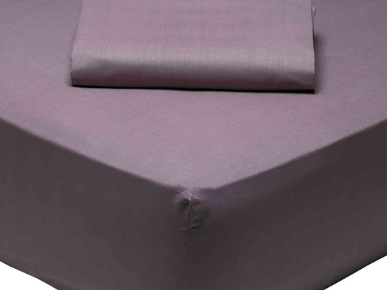 Σεντόνι 1010 Best Colors Purple Das Home Μονό 170x260cm Χωρίς Λάστιχο 100% Βαμβάκι