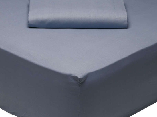 Σεντόνι Με Λάστιχο 1006 Blue Das Home Ημίδιπλο 120x200cm Με Λάστιχο 100% Βαμβάκι