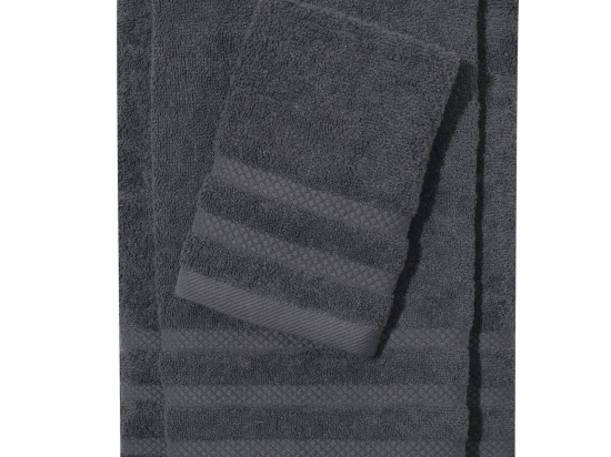 Πετσέτα 1238 Happy Graphite Das Home Προσώπου 50x90cm 100% Βαμβάκι