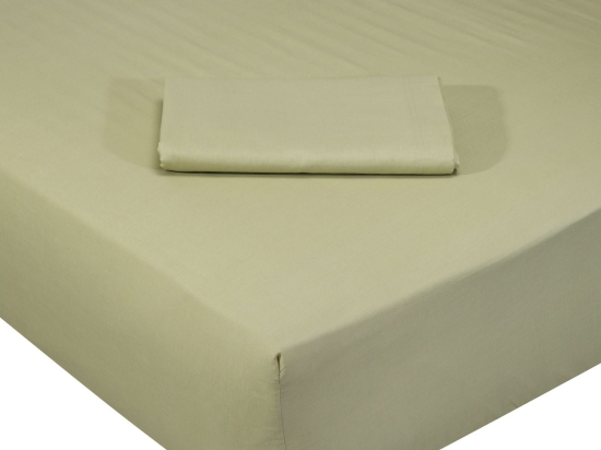 Σεντόνι Με Λάστιχο 1016 Green Das Home Μονό 100x235cm 100% Βαμβάκι