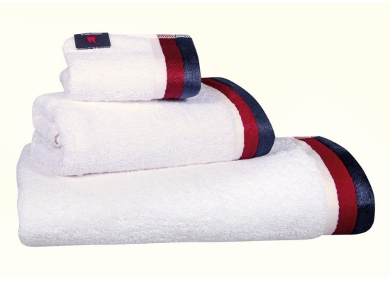Πετσέτες 3062 (Σετ 3τμχ) White Greenwich Polo Club Σετ Πετσέτες 70x140cm 100% Βαμβάκι