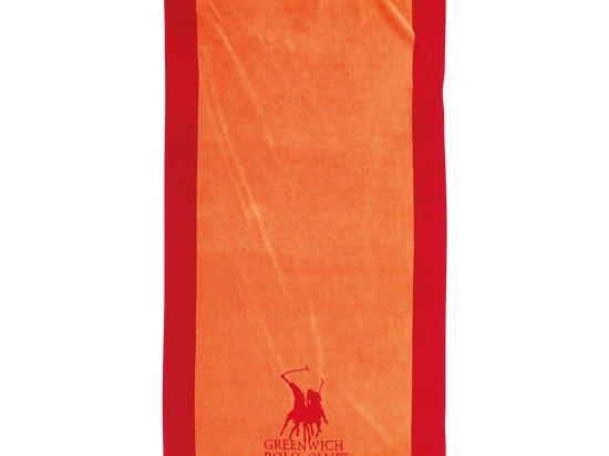 Πετσέτα Θαλάσσης 3860 Coral-Red Greenwich Polo Club Θαλάσσης 90x180cm 100% Βαμβάκι