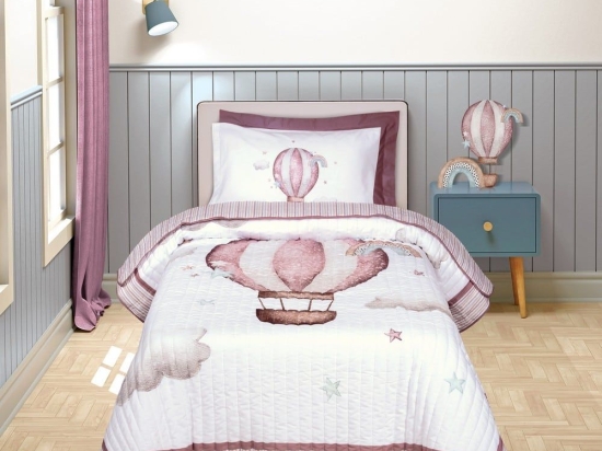 Κουβερλί Παιδικό 8841 White-Pink Greenwich Polo Club 160x220cm Microfiber