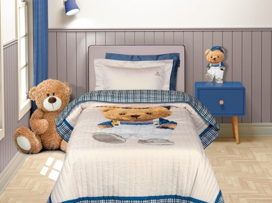 Κουβερλί Παιδικό 8842 Blue-Beige Greenwich Polo Club 160x220cm Microfiber