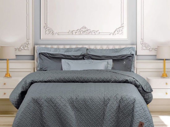 Κουβερλί 3459 Dark Grey Greenwich Polo Club Υπέρδιπλo 220x240cm Microfiber